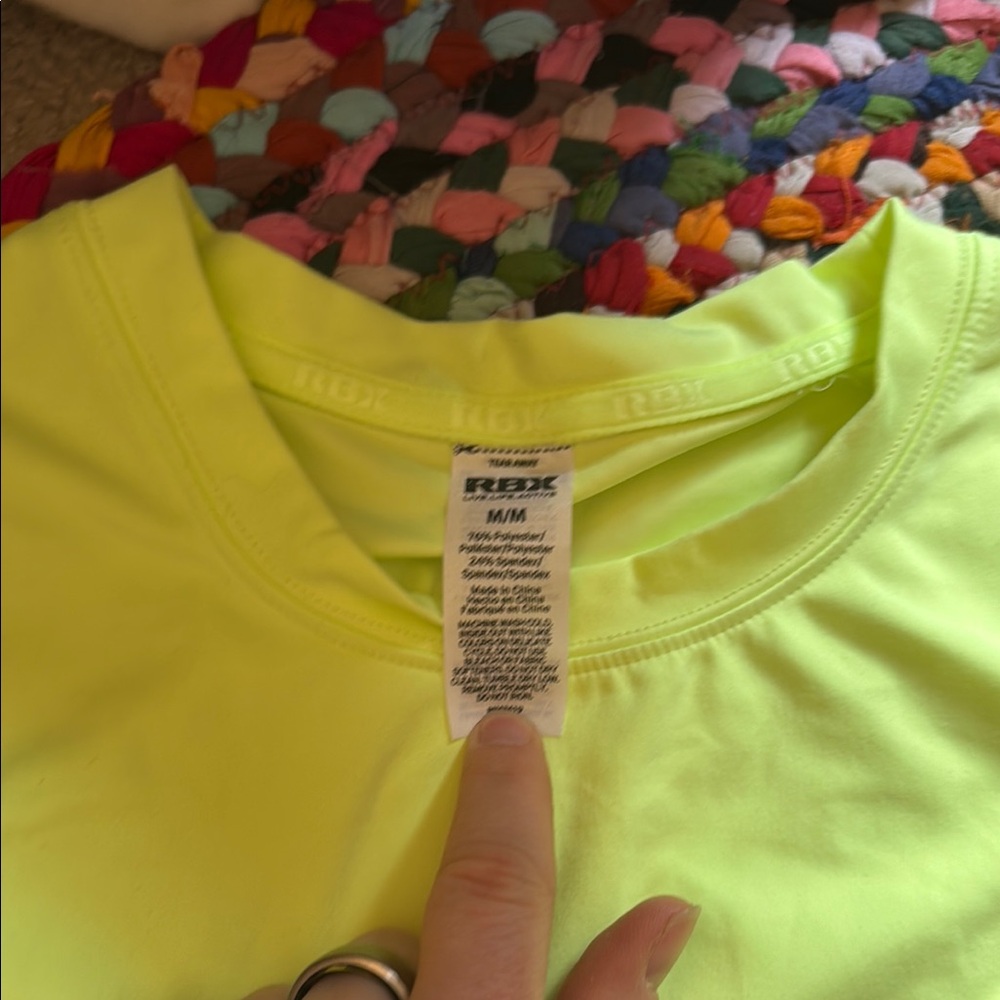 Reebok Neon Yellow Tank Top - Picture 2 of 4